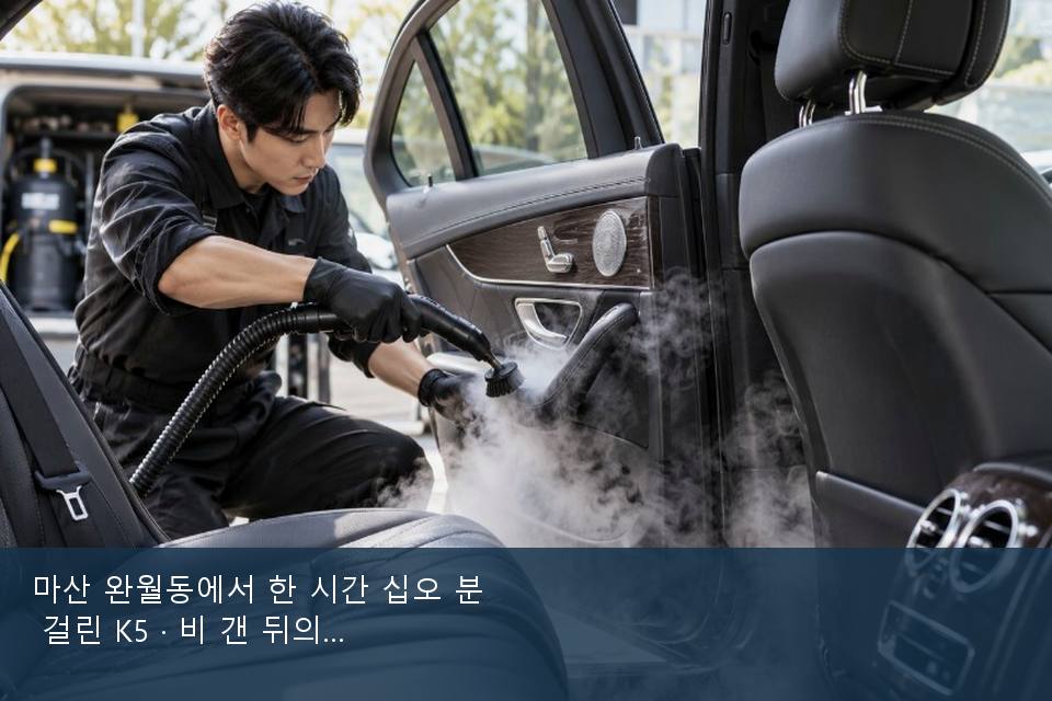 마산 완월동에서 한 시간 십오 분 걸린 K5 · 비 갠 뒤의 작업